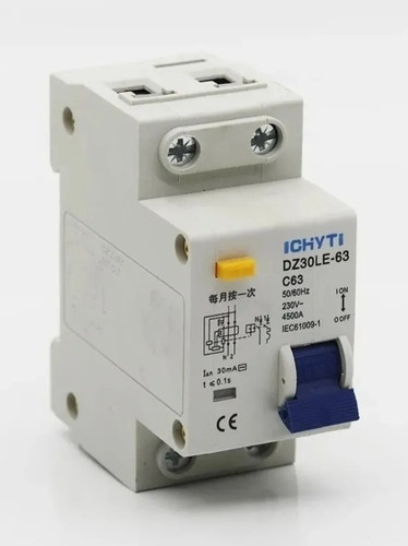 Interruptor Diferencial Ducha Eléctrica Taco Protección Gfci