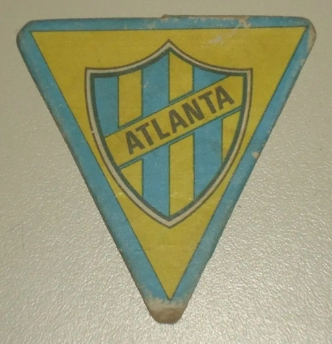 #f  Antigua Figurita Album Mini Futbol 1972 - Escudo Atlanta