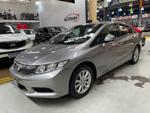 Imagem 1 de 14 de Honda Civic Lxs 2014 Cinza