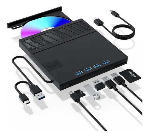 Reproductor Para Pc Appinessey, 7 En 1, Lector Sd/tfcd/dvd