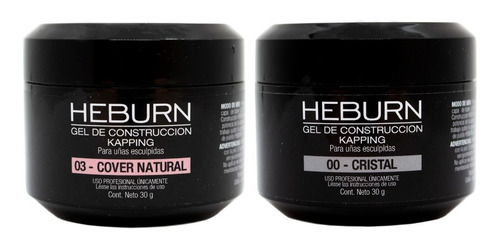 Heburn X2 Gel Construcción Kapping Uñas Esculpidas 30g 176