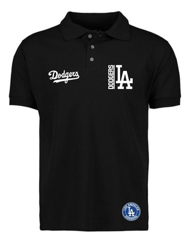 Playera Tipo Polo Los Angeles Dodgers La - Baseball