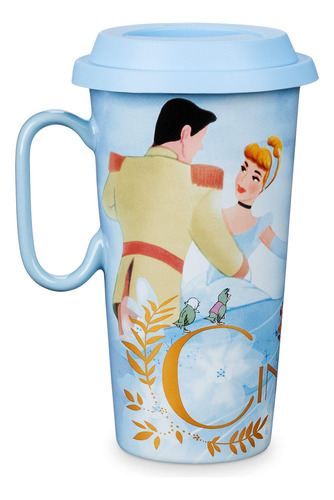 Disney Cinderella Mug De Viaje De Cerámica B07tmphr8c_170424