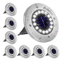 Comprar Bylifity® Luces Solares 16 Led Para Exterior - 8 Piezas Ip65 Impermeable Solar Lámpara Exterior Luz Para Jardínpotente Solar Street Light Outdoor Iluminación De Tierra Patio Terraza Camino