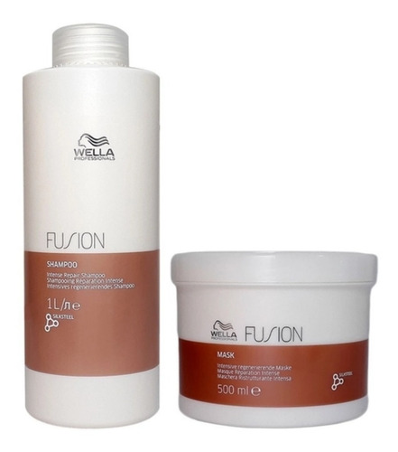 Wella Fusion Shampoo 1000ml + Máscara 500ml