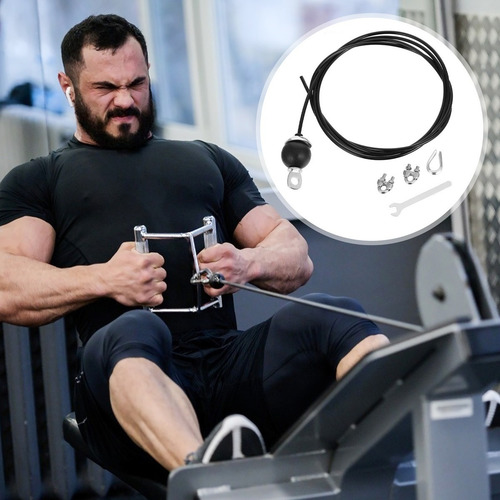 1set De Bricolaje Profesional Fitness Cuerda De Acero Cable