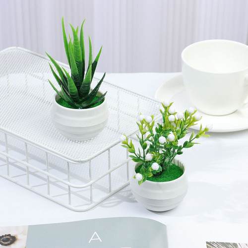 Plantas Artificiales De Aloe, Bonsái, Flores Falsas, Árbol S