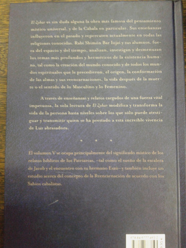 Imagen 2 de 5 de El Zohar * Volumen 5 * Seccion De Bereshit 134b - 165b *