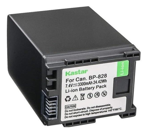 Bateria De Alta Capacidade Para Canon Kastar Bp-828 3300mah