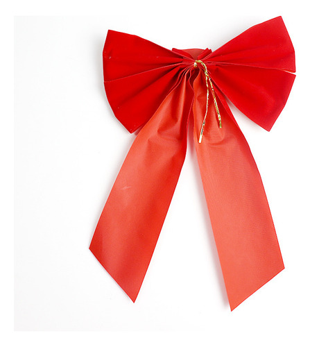 Set Of 10 Red Velvet Christmas Wreath Bows 9x13'' Ornament