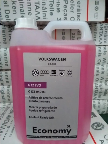 Imagem 1 de 4 de Aditivo Arrefecimento Original Vw 5 Litros Pronto P/ Uso G12