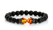 Comprar Pulseras Hombre Mujer Piedra Volcanica Corona Unisex