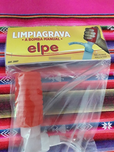 Limpia Grava Manual Con Fuelle Elpe-40 Cm Pecera Acuario 