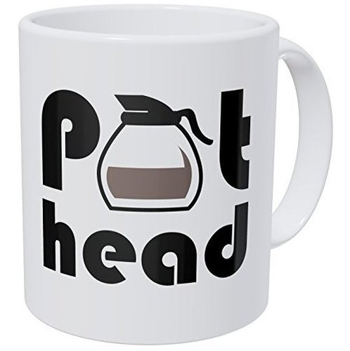 Taza De Café Divertida De 11 Onzas De Pot Head