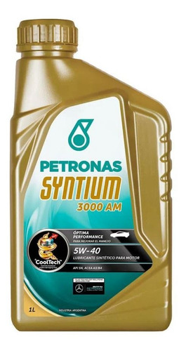 Aceite Syntium Petronas 3000am 100% Sintetico 5w40 1 Litro