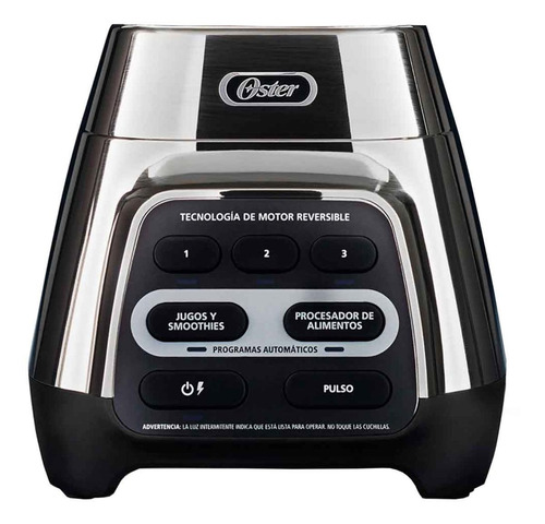 Imagen 4 de 5 de Licuadora Oster BLSTPYG1211NBG 1.5 L plata con vaso de vidrio 220V