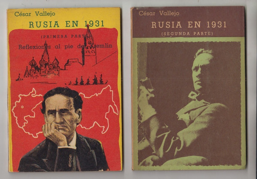 1959 Cesar Vallejo Rusia En 1931 2a Edicion En 2 Tomos Raro