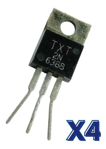 Kit 4 Transistor Npn Darlington 2n6388 80v 10a O Nte263