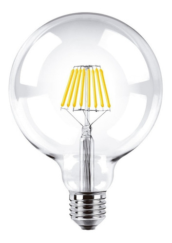 Imagen 1 de 6 de Foco Led Vintage Lampara Filamento Globo Dimerizable 8w =75w