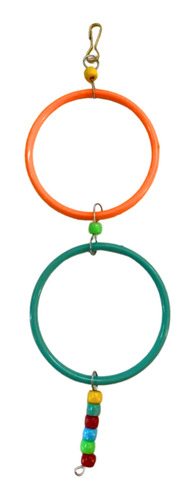 Brinquedo Periquito Argola Dupla Decorada Injetfour