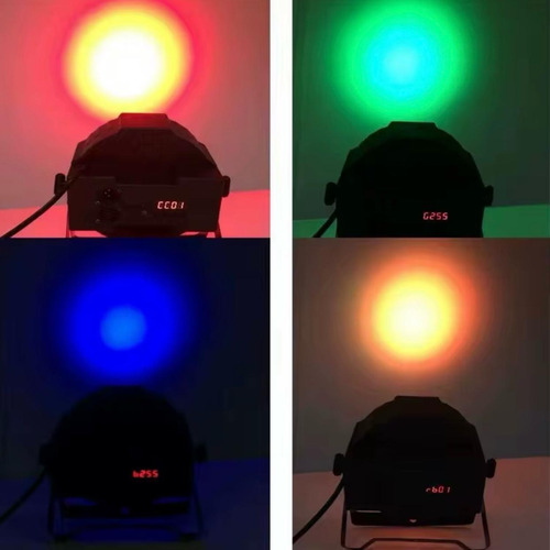 Canhão Parled 36 Leds Rgb 3w Triled Refletor Strobo Dmx Led