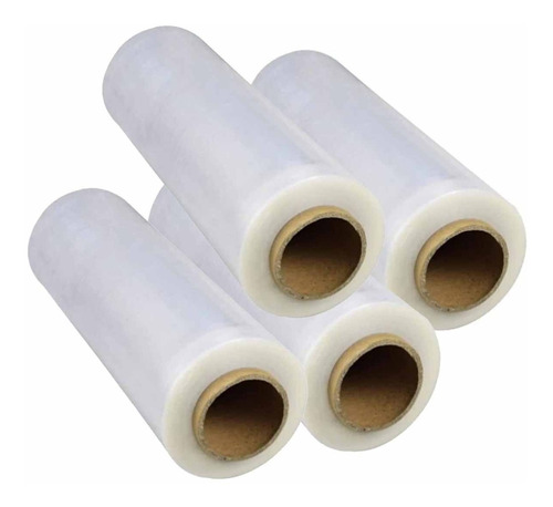 Set X4 Film Nylon Stretch Embalar Paletizar 500 Mts 24 Mic