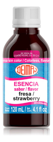 Esencia Saborizante Sabor Fresa Deiman 120 Ml