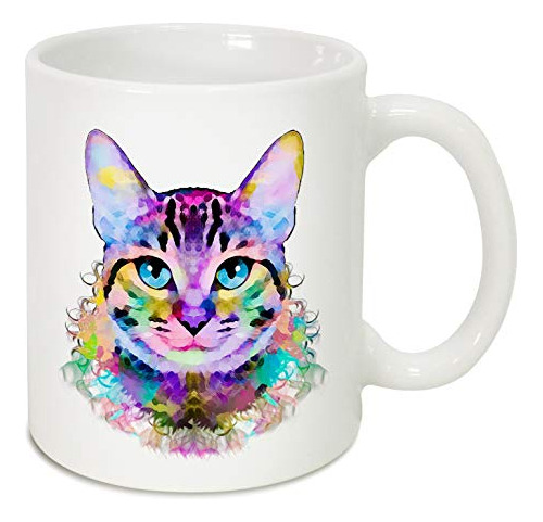 Taza Gato Cermica 11 Oz - Regalo Divertido Para Amantes De L