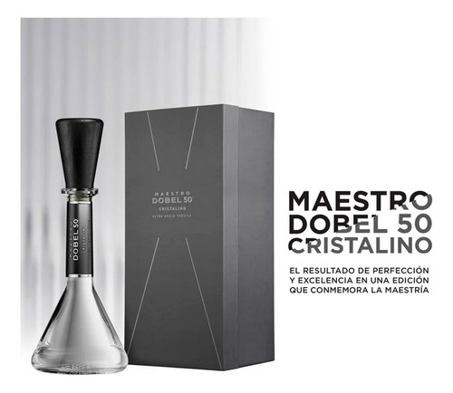 Pack De 4 Tequila Maestro Dobel 50 Cristalino 700 Ml