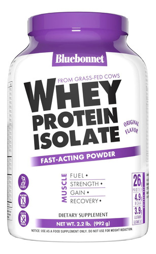 Proteína Em Pó Bluebonnet Nutrition Whey Isolate 1 Kg