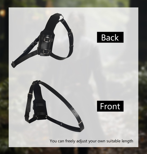 Espada De Cuero Medieval Con Funda Ajustable Para Disfraz