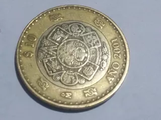 Moneda $10 Pesos 2001