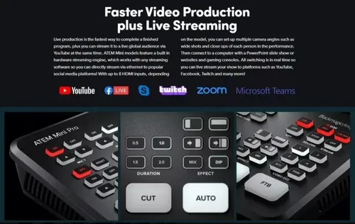 Blackmagic Design Atem Mini Pro | Pronta Entrega | Nf-e Blackmagic Design Atem Mini Pro | Pronta Entrega | Nf-e