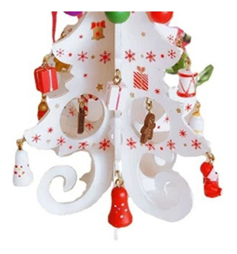 Decoración Artesanal De Madera Para Árbol De Navidad, 6 Piez