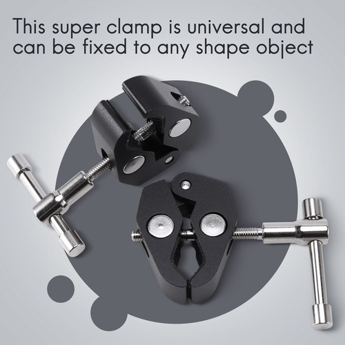 Paquete De 2 Pinzas Super Clamp Crab Para Fotografía Con 1/4
