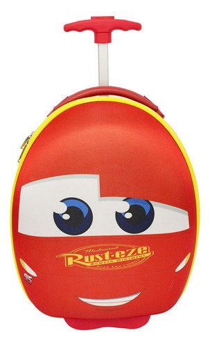 Maleta Infantil Con Ruedas Cars Mcqueen Roja 156657 Ruz