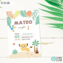 Comprar Kit Imprimible Rey León Bebé Deco + Candy Bar