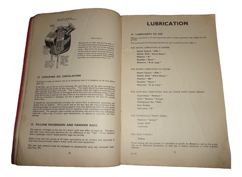 Matchless 350/500 1946 Libro Manual De Instrucciones (Usado)