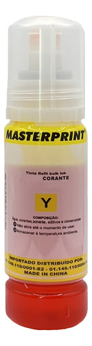 Kit 4x Tinta Masterprint 544 504 Para Epson L3150 L3250 3210 Preto/ciano/magenta/amarelo