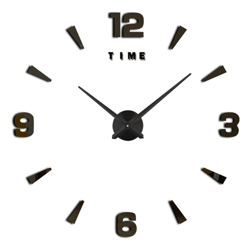 Reloj De Pared Para Bricolaje, Sin Marco, Espejo 3d, Grande,