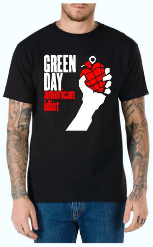 Remera Green Day American Idiot - Rock - Full Vinil
