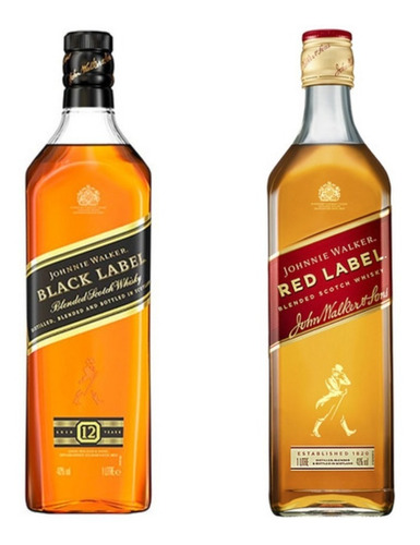 Jw Black Label Litro + Red Label Litro Zetta Bebidas