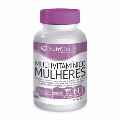 Multivitamínico E Minerais Nutrigenes Para Mulheres 60 Cps