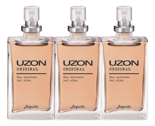 Kit 3 Colônias Originais Masculina Uzon - Jequiti
