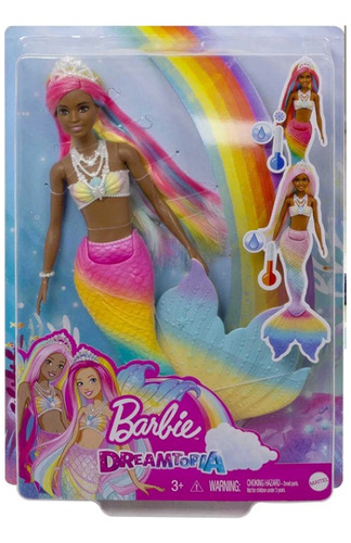 Barbie Sirena Dreamtopia Cabello Color Arco Iris Muñeca