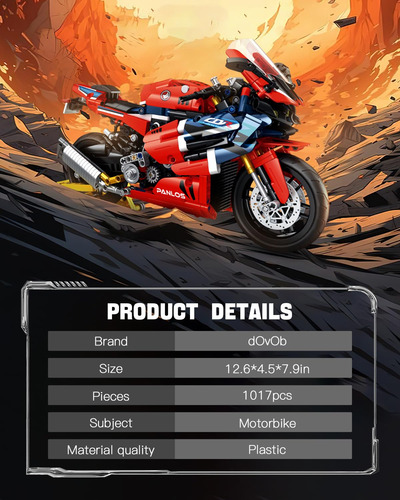 Juego De Bloques De Construcción Dovob Ctr 1000rr 1017 Pieza 0 Versión Del Personaje
