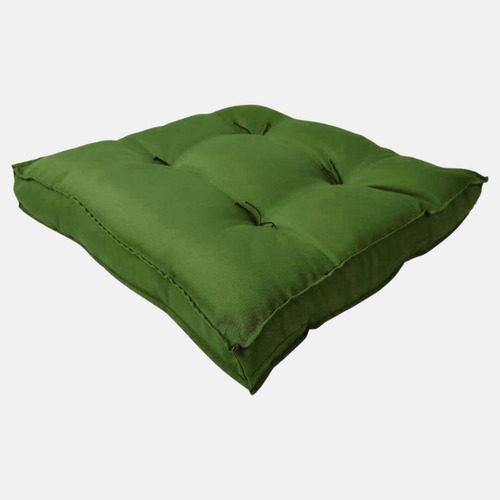 Futon Novita 45x45cm Almofada Sofá Pallet Cadeira Poltrona Cor Verde Bandeira