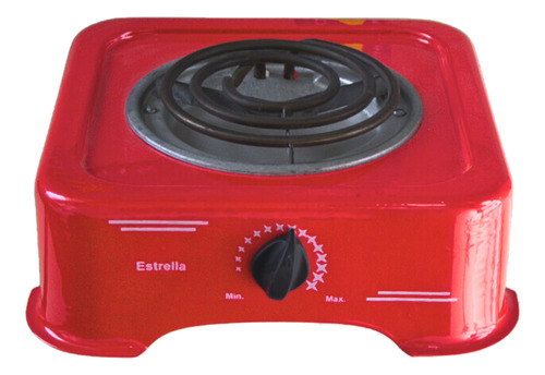 Parrilla Eléctrica, Fraga E15 - Modelo E15, 1 Quemador Color Rojo