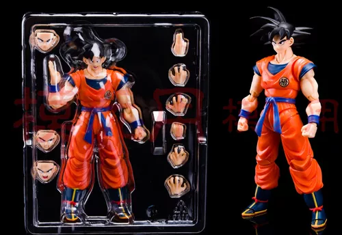 Boneco Goku Blue Azul Dragon Ball Articulado