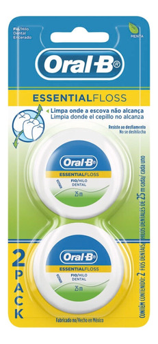 Hilo Dental Essentialfloss Menta 2u 25m Oral-b